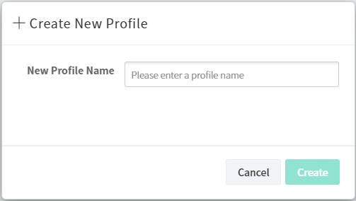 a screenshot of new profile naming